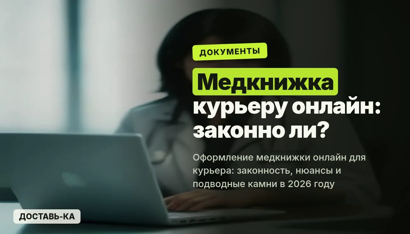 Медкнижка для курьера онлайн: законность и нюансы оформления в 2026