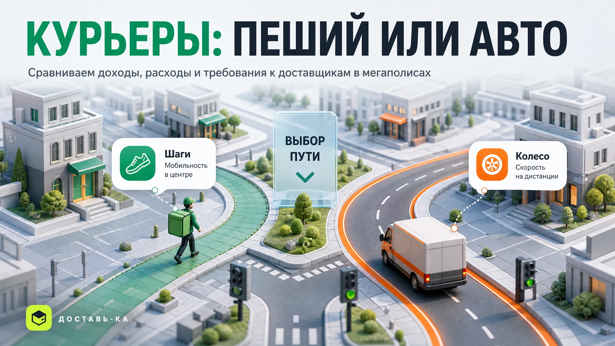 Пеший или автокурьер в миллионнике: что выгоднее в 2026 году?