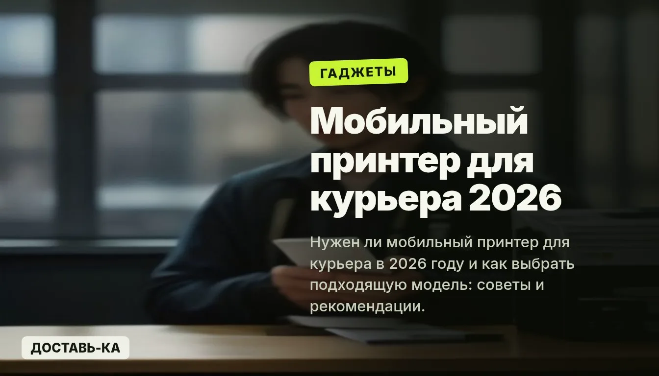 Мобильный принтер для курьера: нужен ли и какой выбрать в 2026 году?