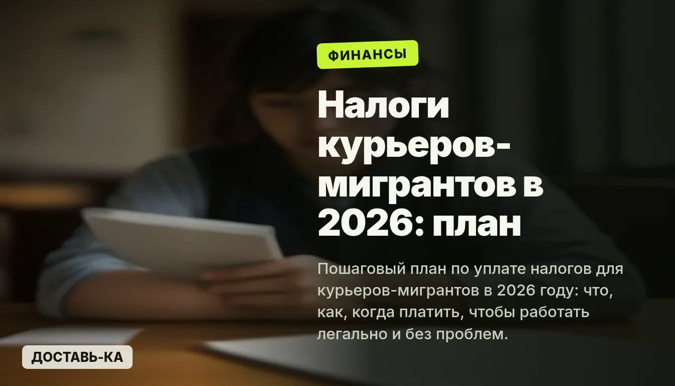 Налог на прибыль для курьеров-мигрантов: особенности и нюансы в 2026