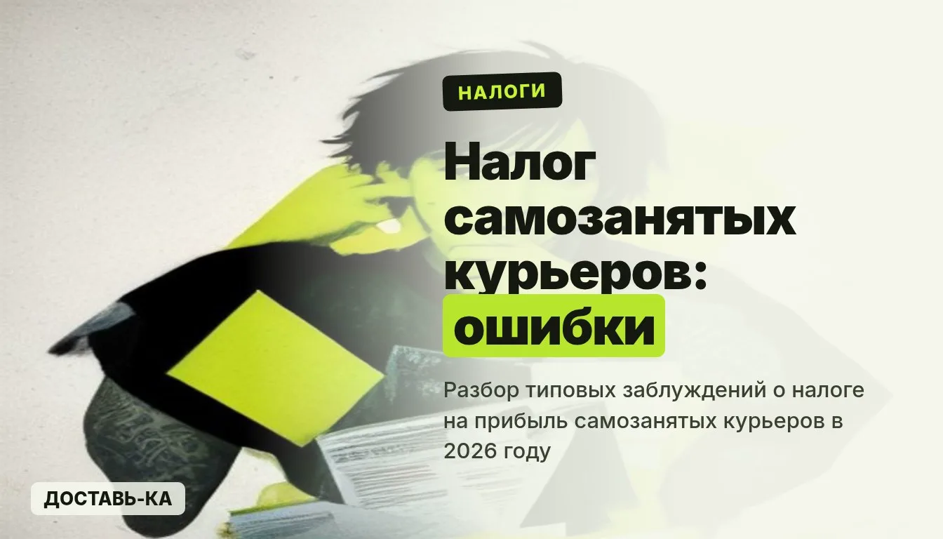 Налог для самозанятых курьеров: разбор ошибок и мифов в 2026 году