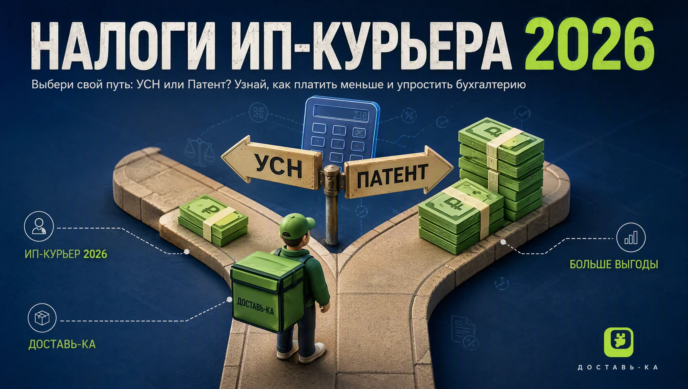 Налоги для ИП курьера в 2026 году: что изменилось и как платить меньше