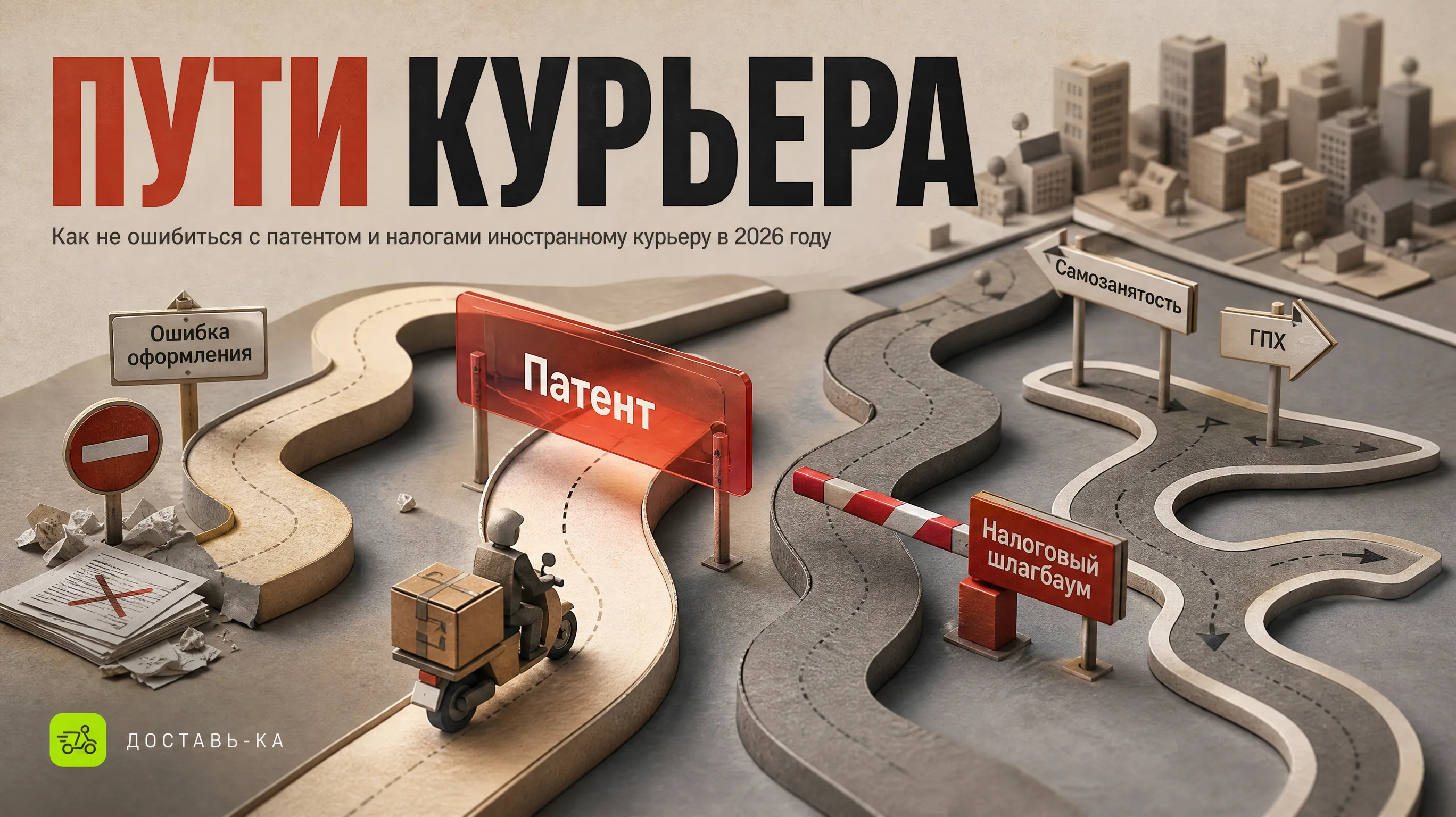 Налоги, патенты для курьеров-иностранцев: полный гайд по оформлению в 2026 году