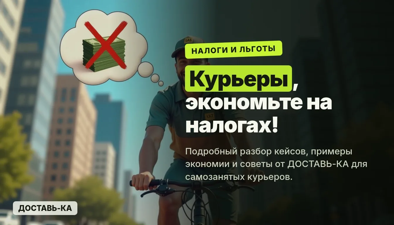 Налоговые льготы для самозанятых курьеров: как сэкономить на платежах в 2026 году