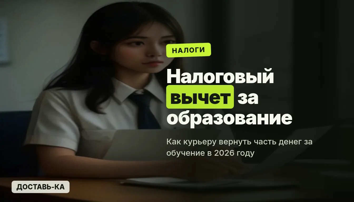 Налоговый вычет за образование курьера: как получить в 2026 году