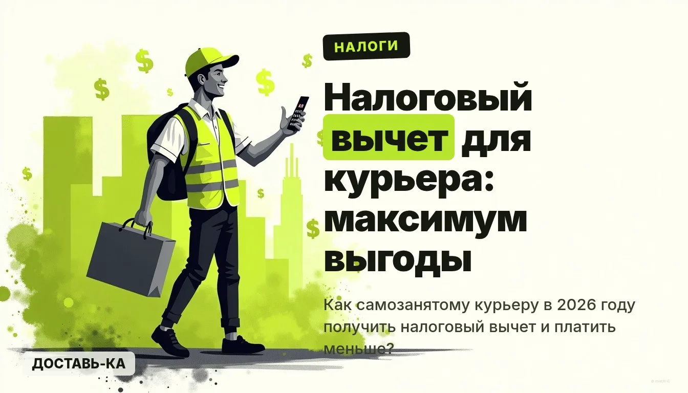 Налоговый вычет для самозанятых курьеров: как получить и сэкономить в 2026 году