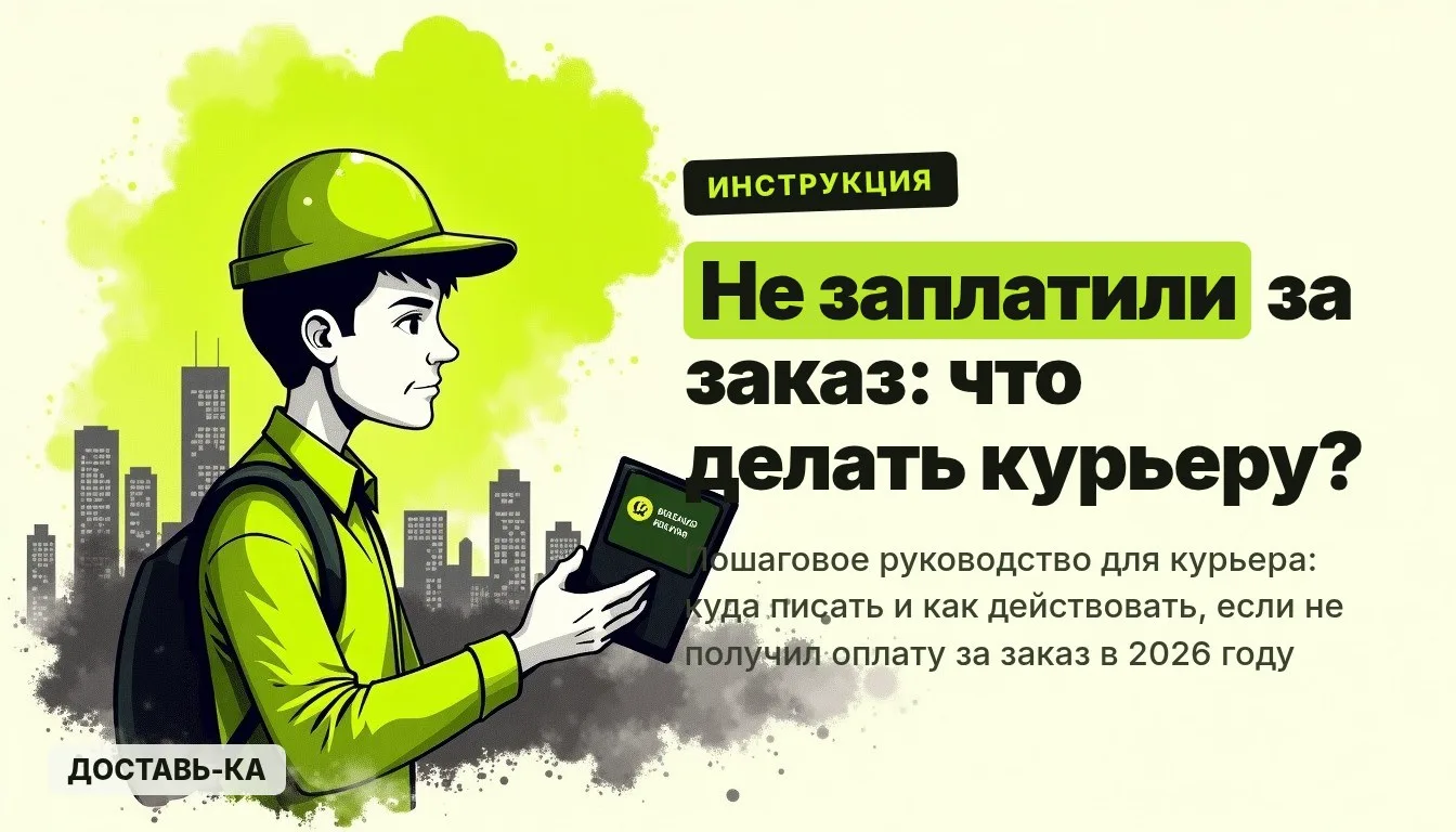 Курьеру не заплатили за заказ: куда обращаться в 2026 году