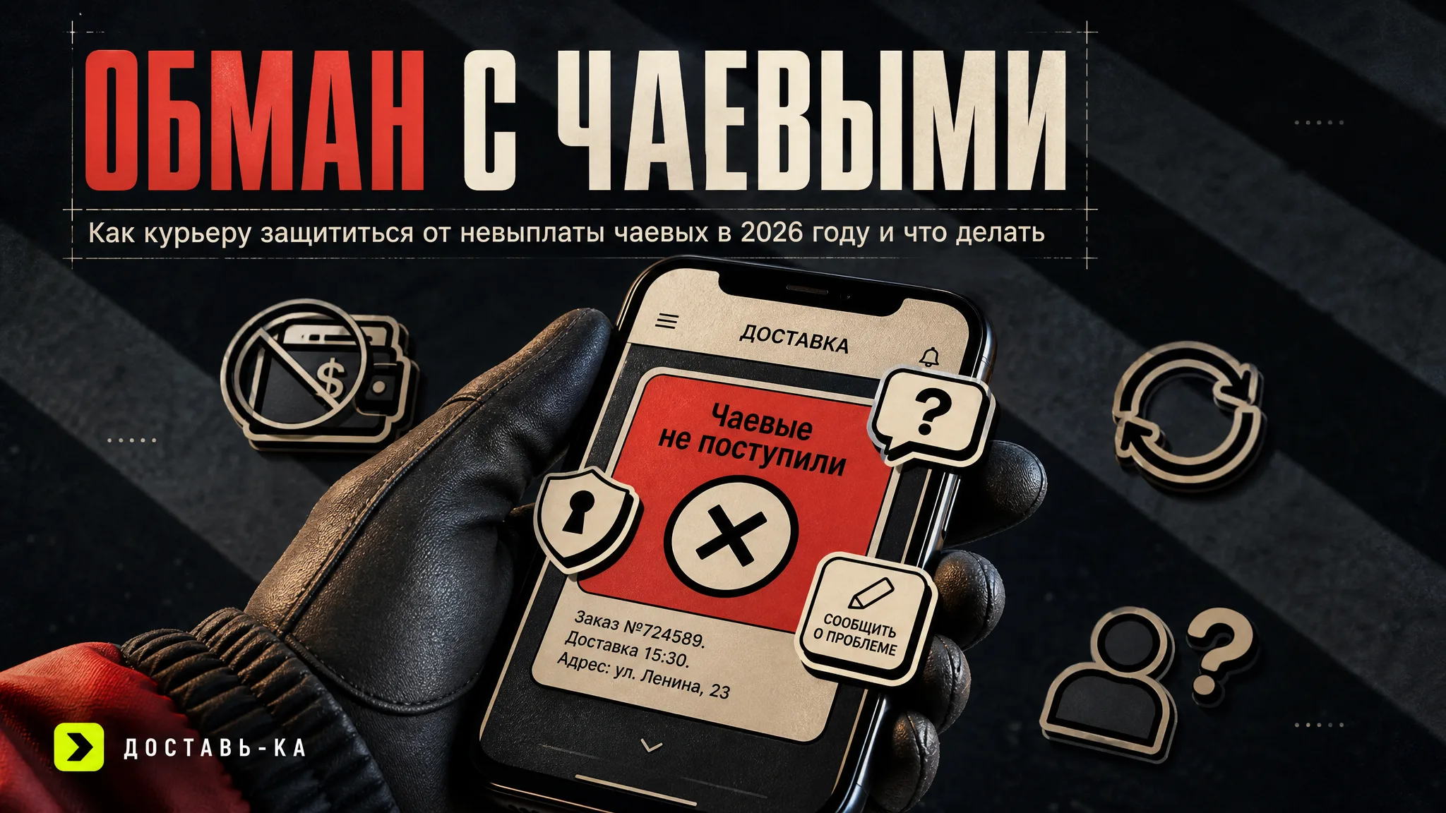 Обман с чаевыми: как курьеру защититься от недобросовестных клиентов в 2026 году