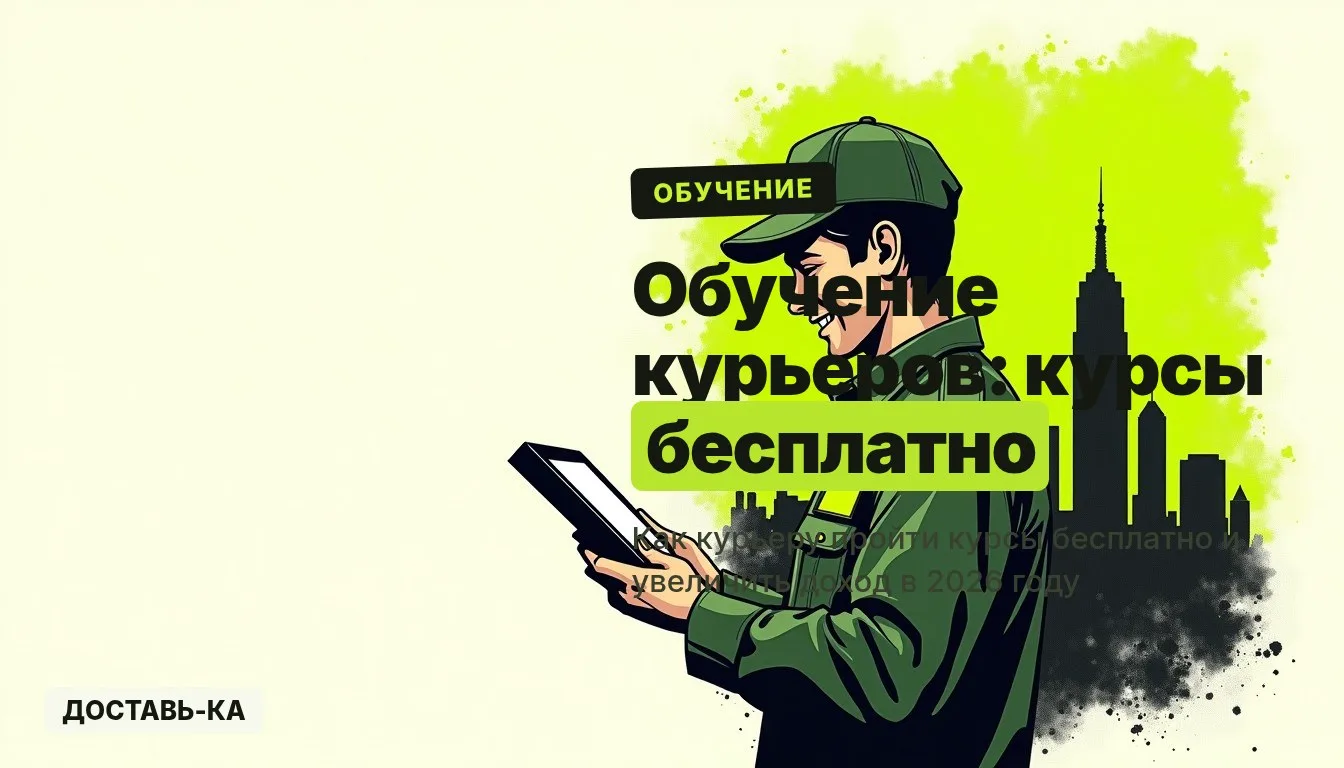 Курсы для курьеров бесплатно: как повысить квалификацию и доход в 2026