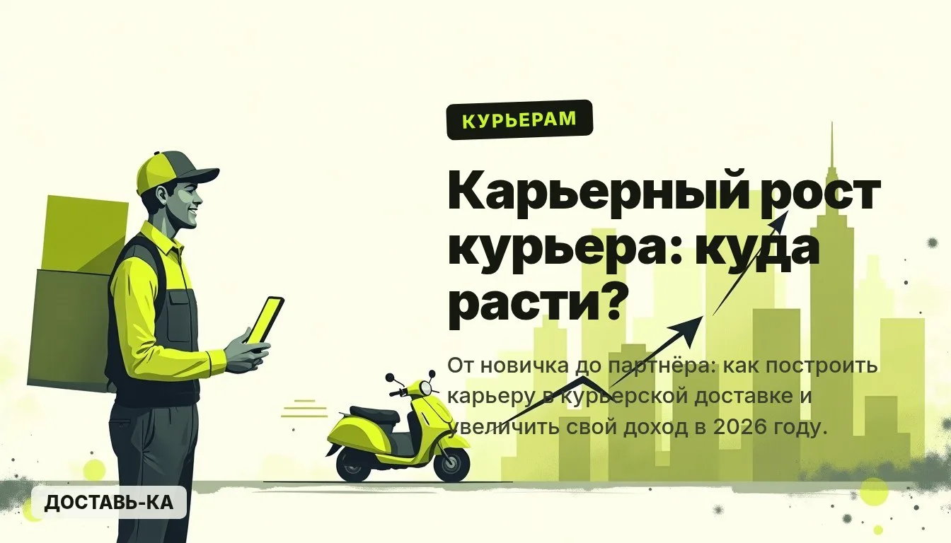 Карьерный рост в курьерской доставке: есть ли перспективы и куда двигаться в 2026 году