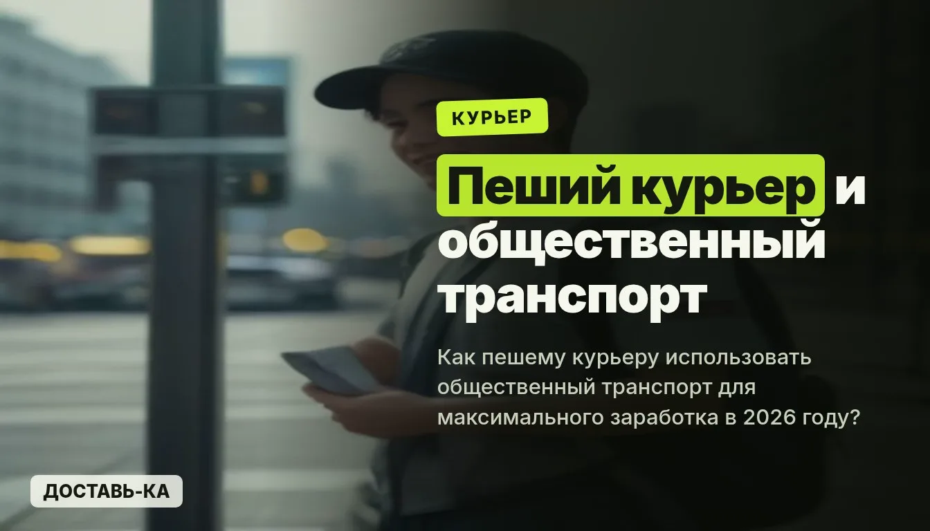 Пеший курьер: использование общественного транспорта для экономии времени в 2026 году