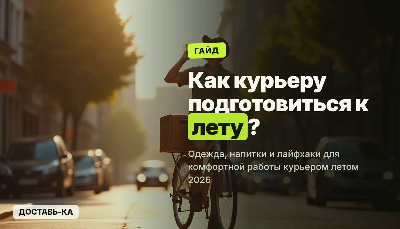 Подготовка курьера к летнему сезону 2026: одежда, напитки и лайфхаки для работы