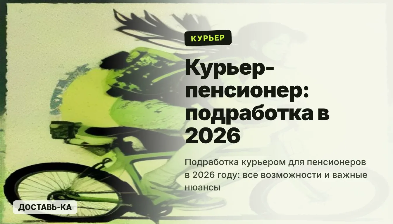 Подработка курьером для пенсионеров: возможности и нюансы в 2026 году