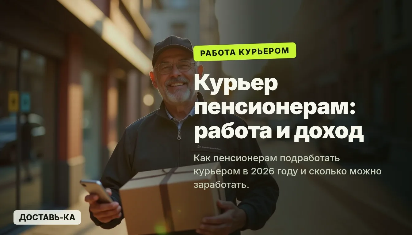 Работа курьером для пенсионеров: возможности и особенности в 2026
