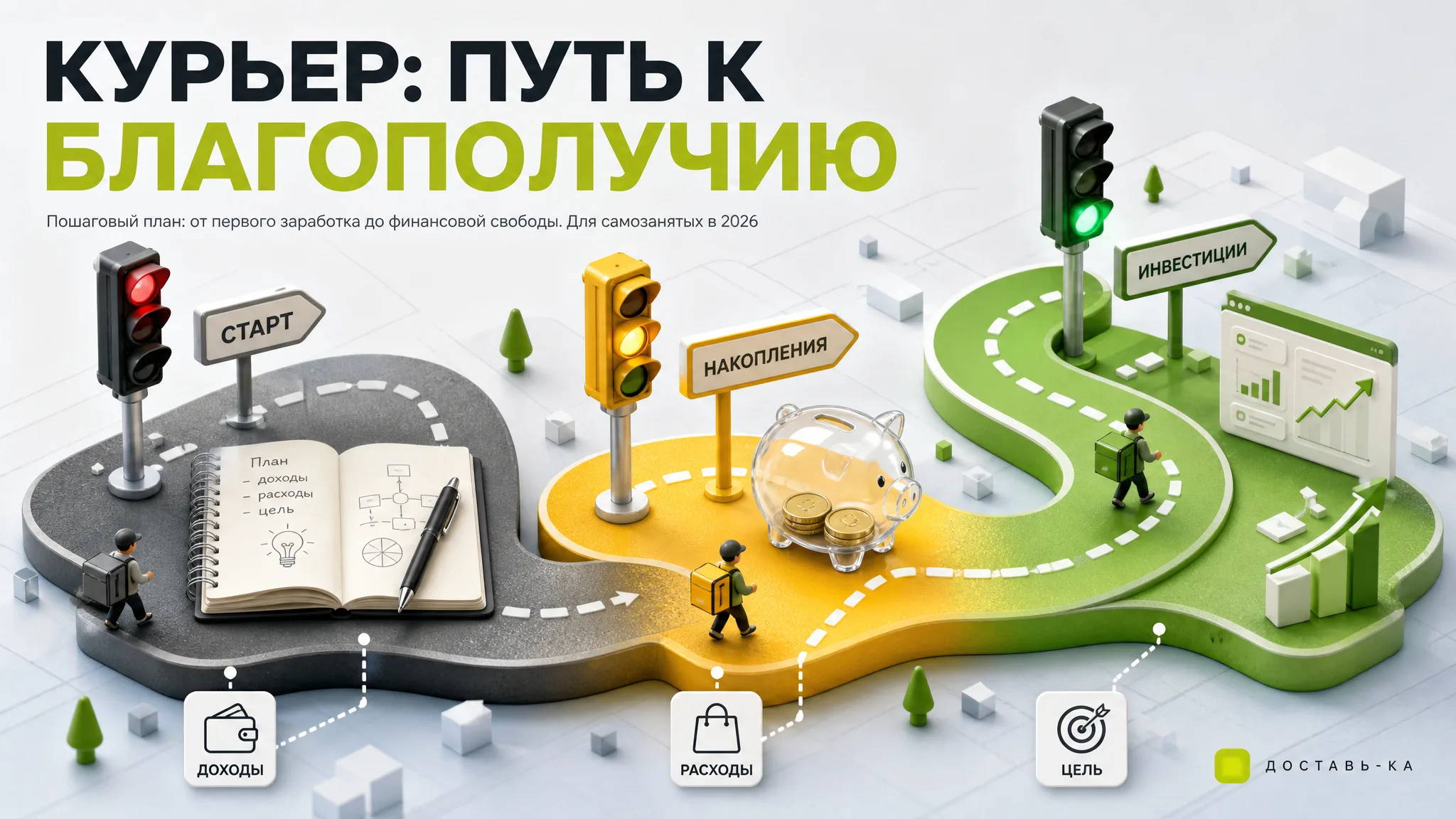 Подработка курьером для самозанятых: как наладить финансовое планирование в 2026 году