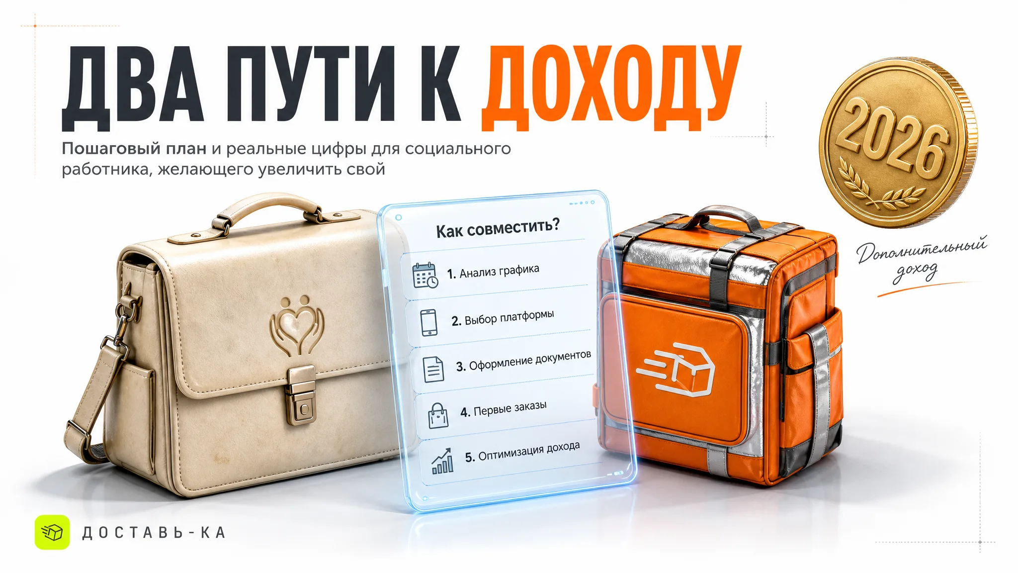 Подработка для социальных работников: курьерская доставка как дополнительный доход в 2026 году
