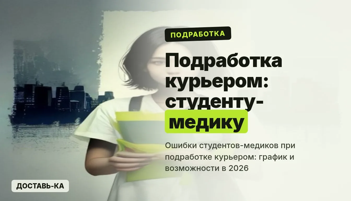 Подработка курьером студент медик: как совместить учёбу и доход в 2026 году