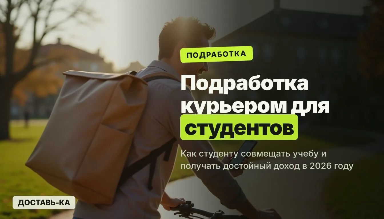 Подработка курьером для студентов: совмещение с учебой и доход в 2026 году