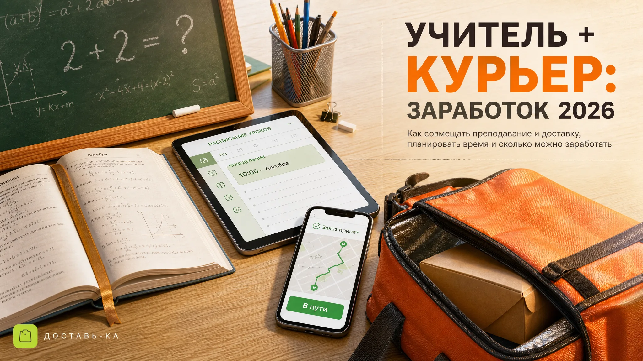 Подработка для учителей: курьерская доставка в свободное время в 2026 году