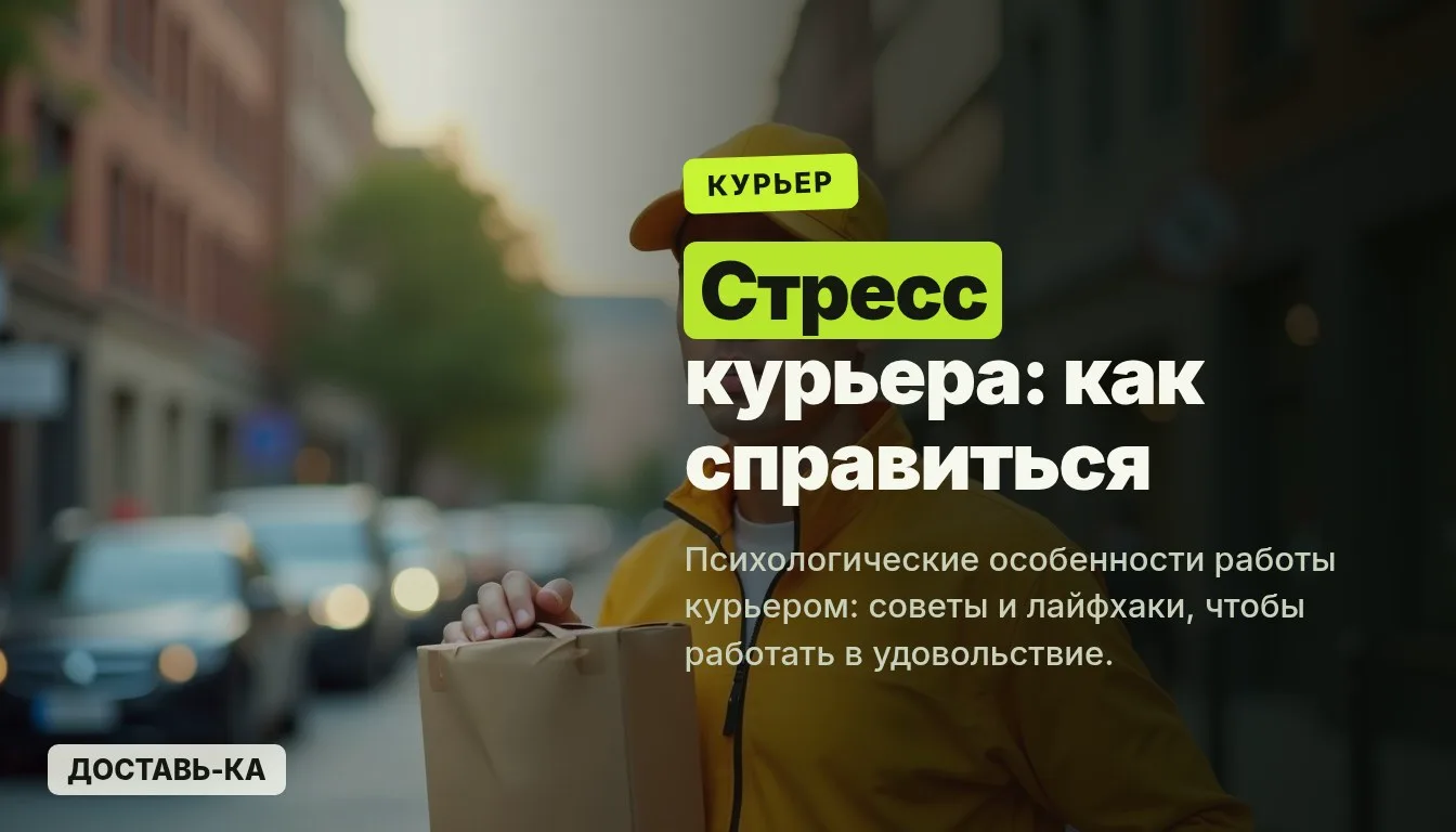 Психологические особенности работы курьером: как избежать стресса и сохранить энергию в 2026 году