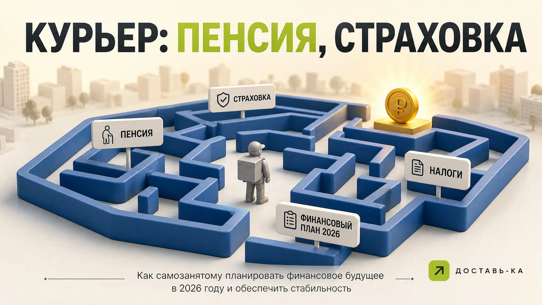 Самозанятость курьера: пенсия, страховка и планирование финансового будущего в 2026 году