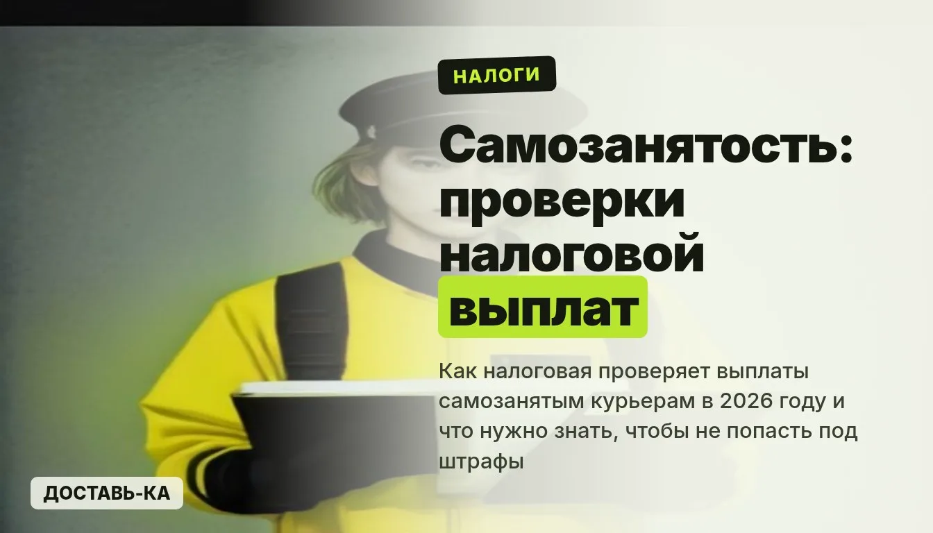 Самозанятость курьера: проверка выплат налоговой в 2026 году — что нужно знать
