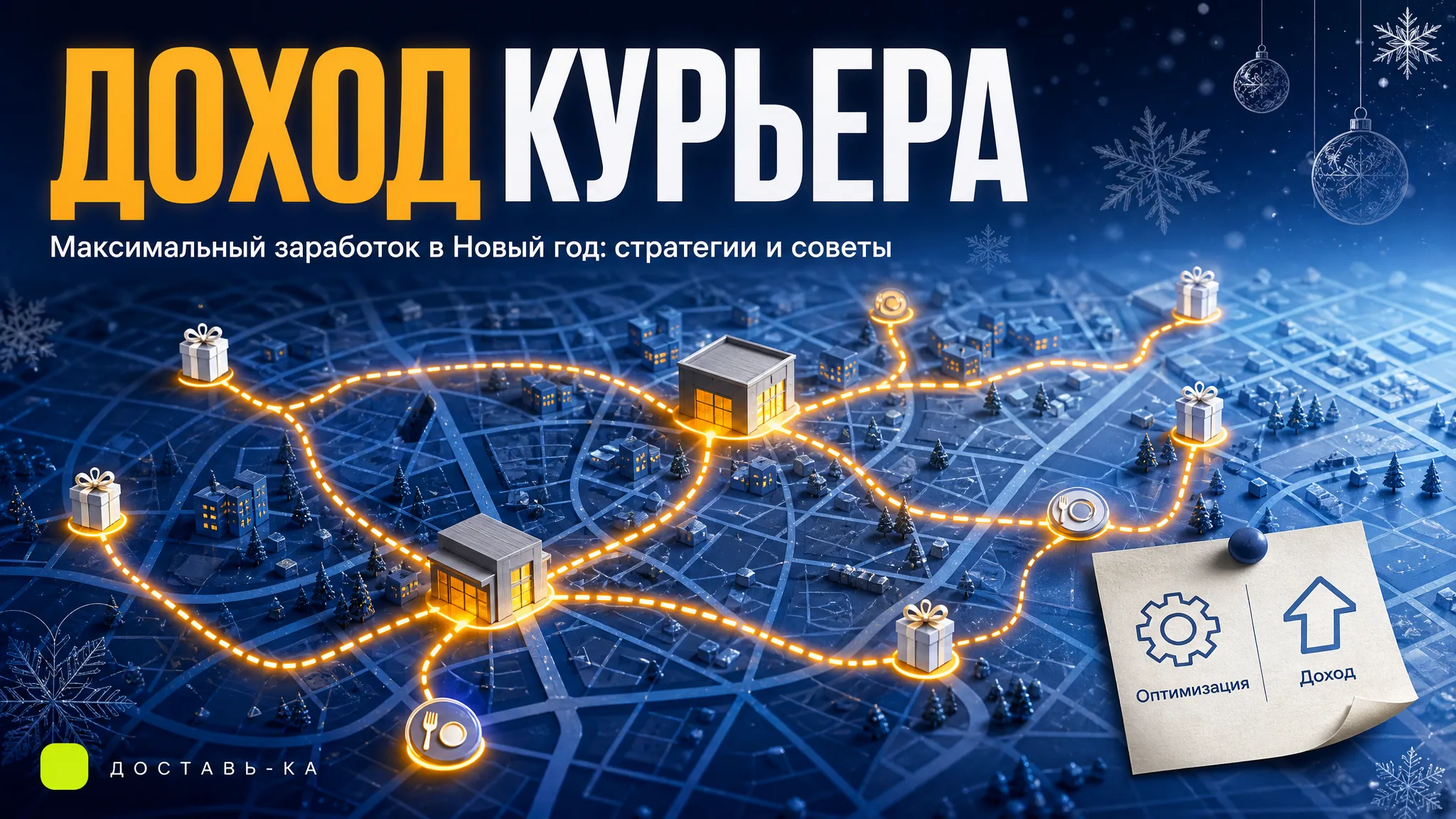 Работа курьером на Новый год 2026: как заработать максимум?