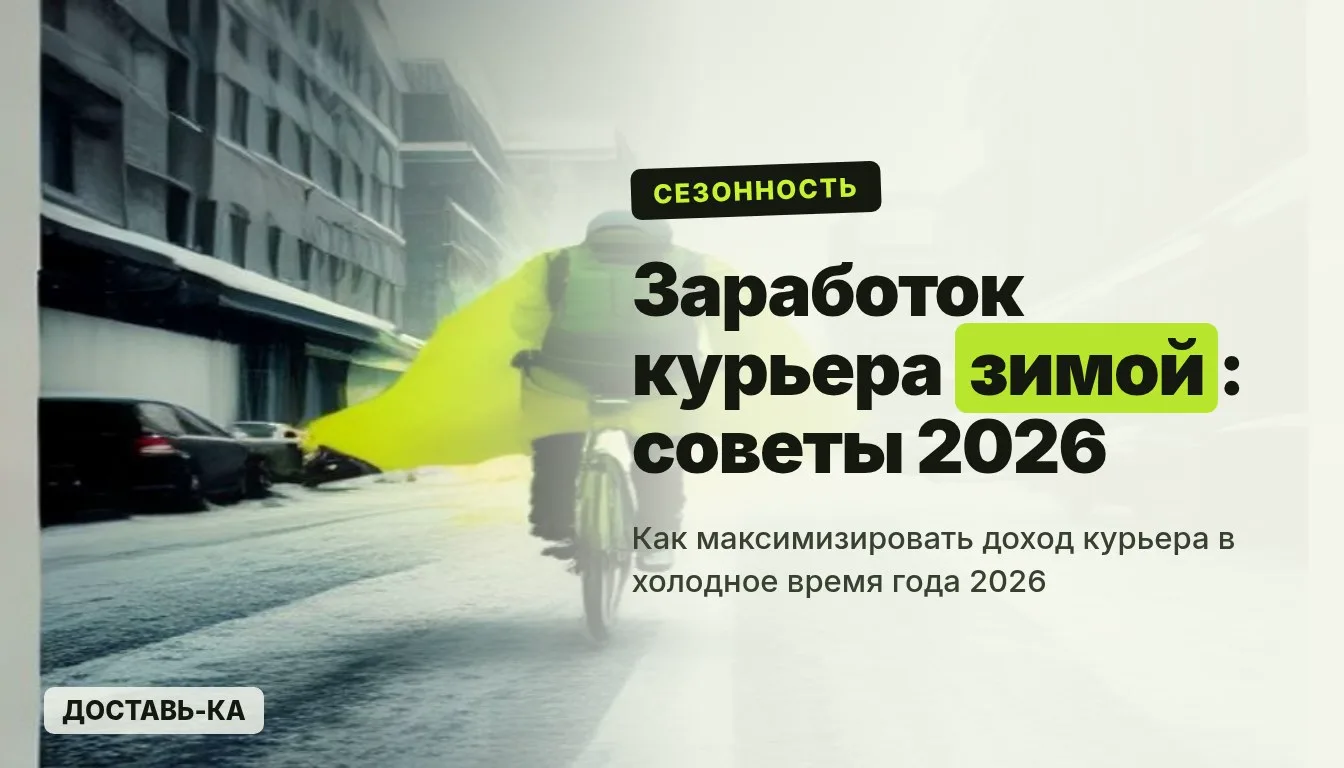 Заработок курьера зимой: советы, как максимизировать доход в 2026 году