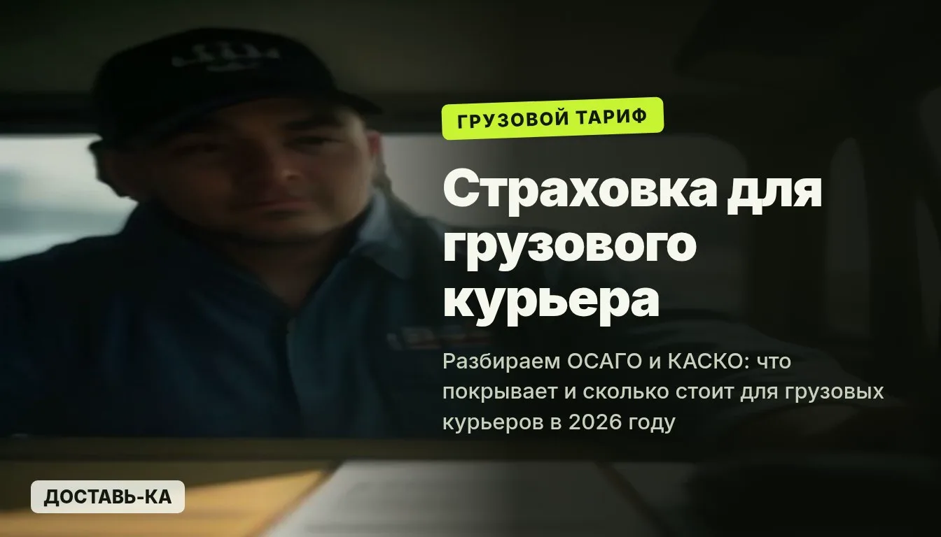 Страховка для грузового курьера: что покрывает и сколько стоит в 2026 году