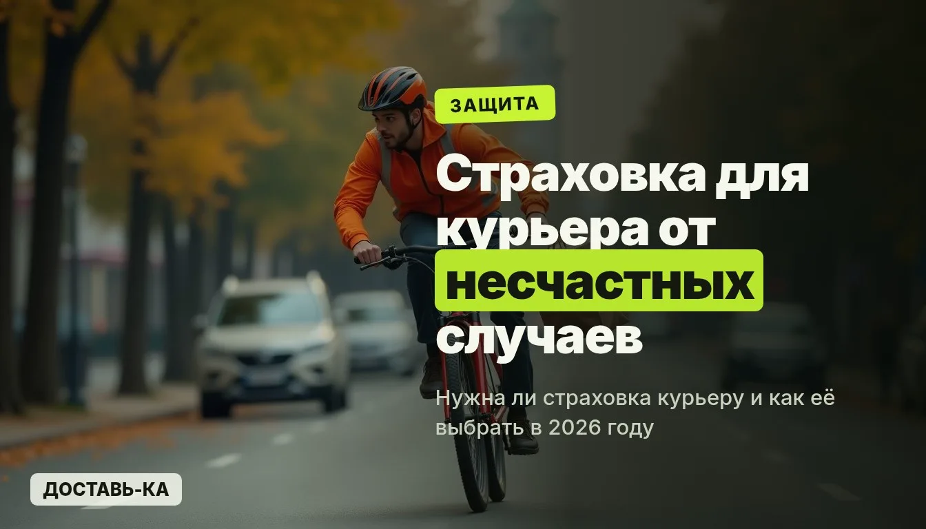 Страховка для курьера от несчастных случаев: нужна ли и какую выбрать в 2026 году