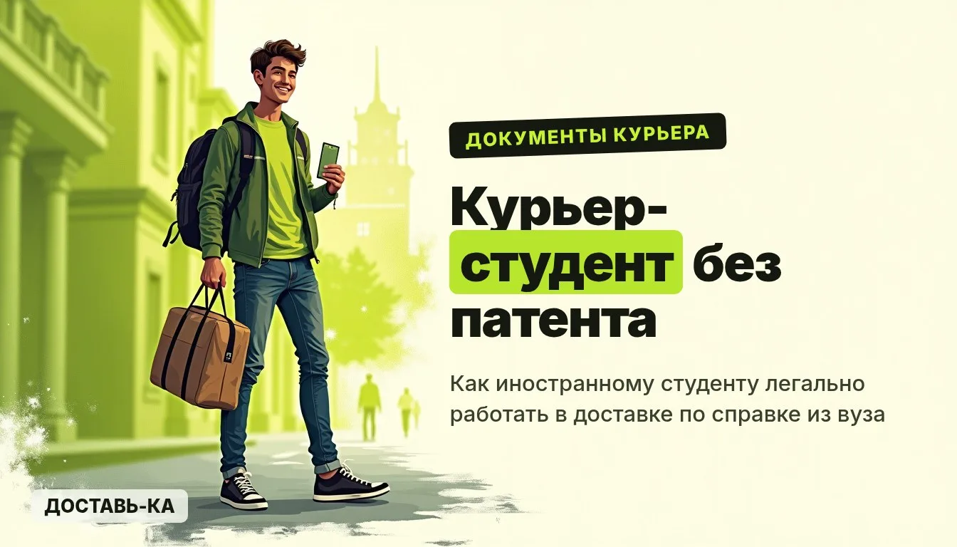 Документы для студента-курьера иностранца в 2026 году