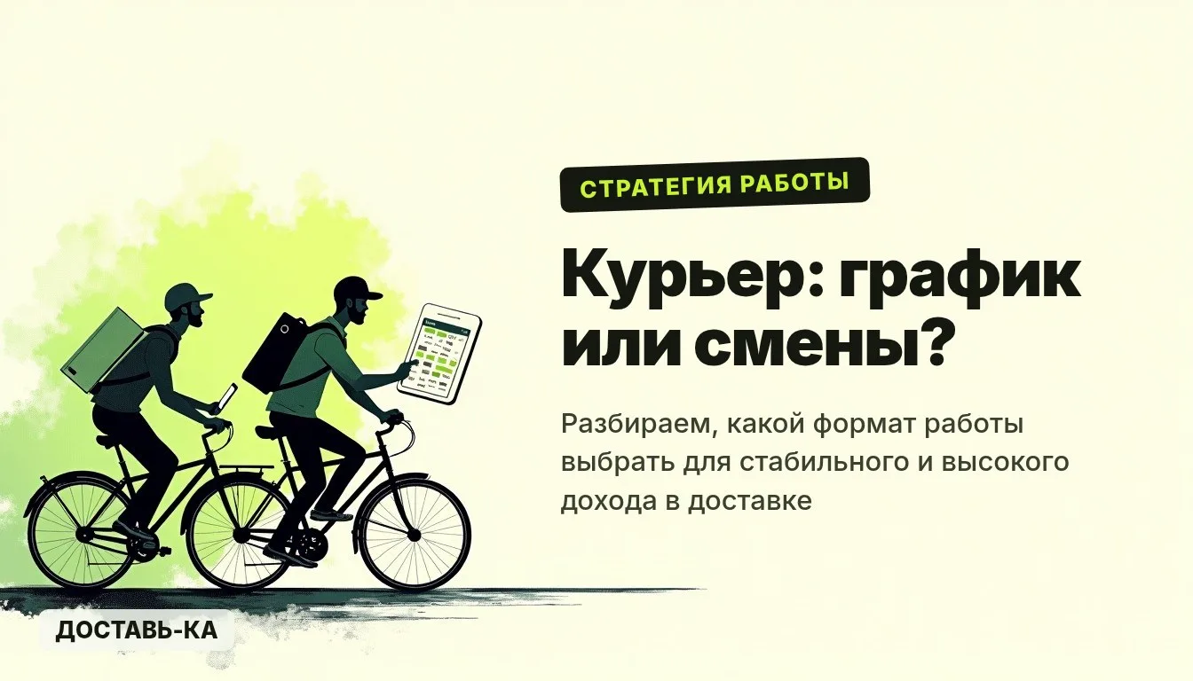 Курьер: свободный график или слоты — выбор и заработок в 2026