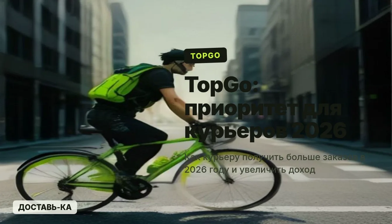TopGo: новые функции для курьеров и как получить приоритет в 2026 году
