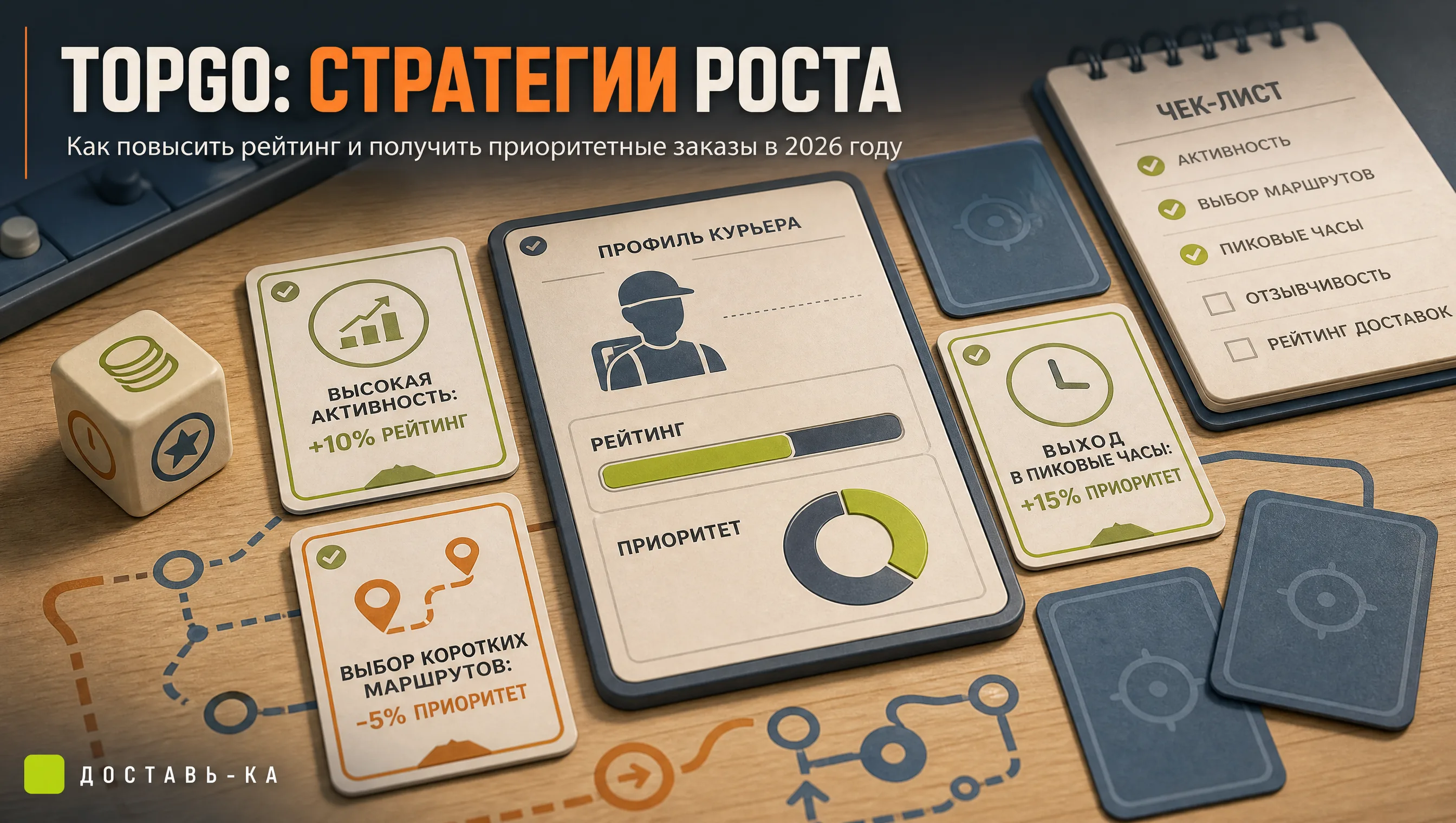 TopGo: стратегии повышения рейтинга и получения приоритетных заказов в 2026 году