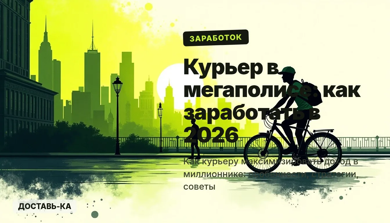Заработок курьера в миллионнике: как не упустить выгоду в 2026 году