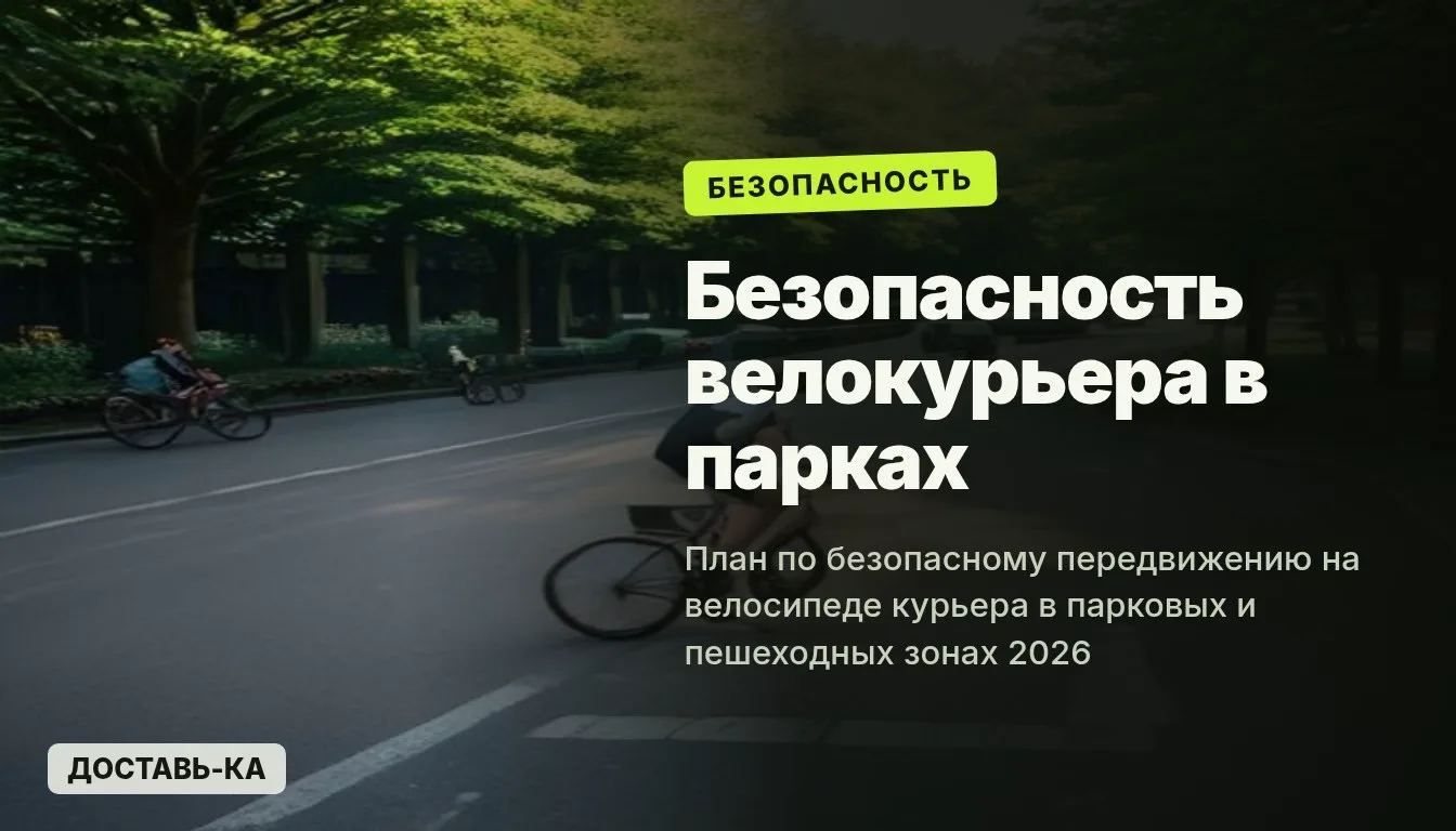 Как ездить на велосипеде в парке курьеру: правила безопасности 2026