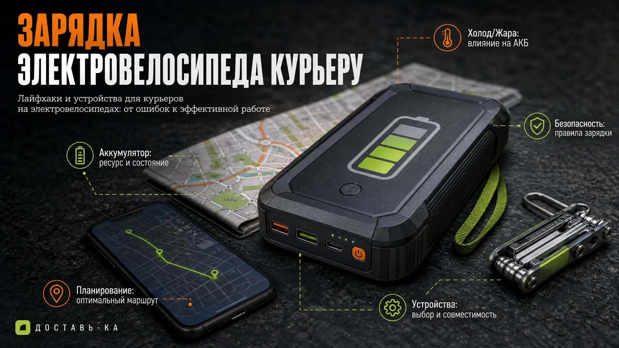 Зарядка электровелосипеда курьеру: лайфхаки и устройства в 2026 году