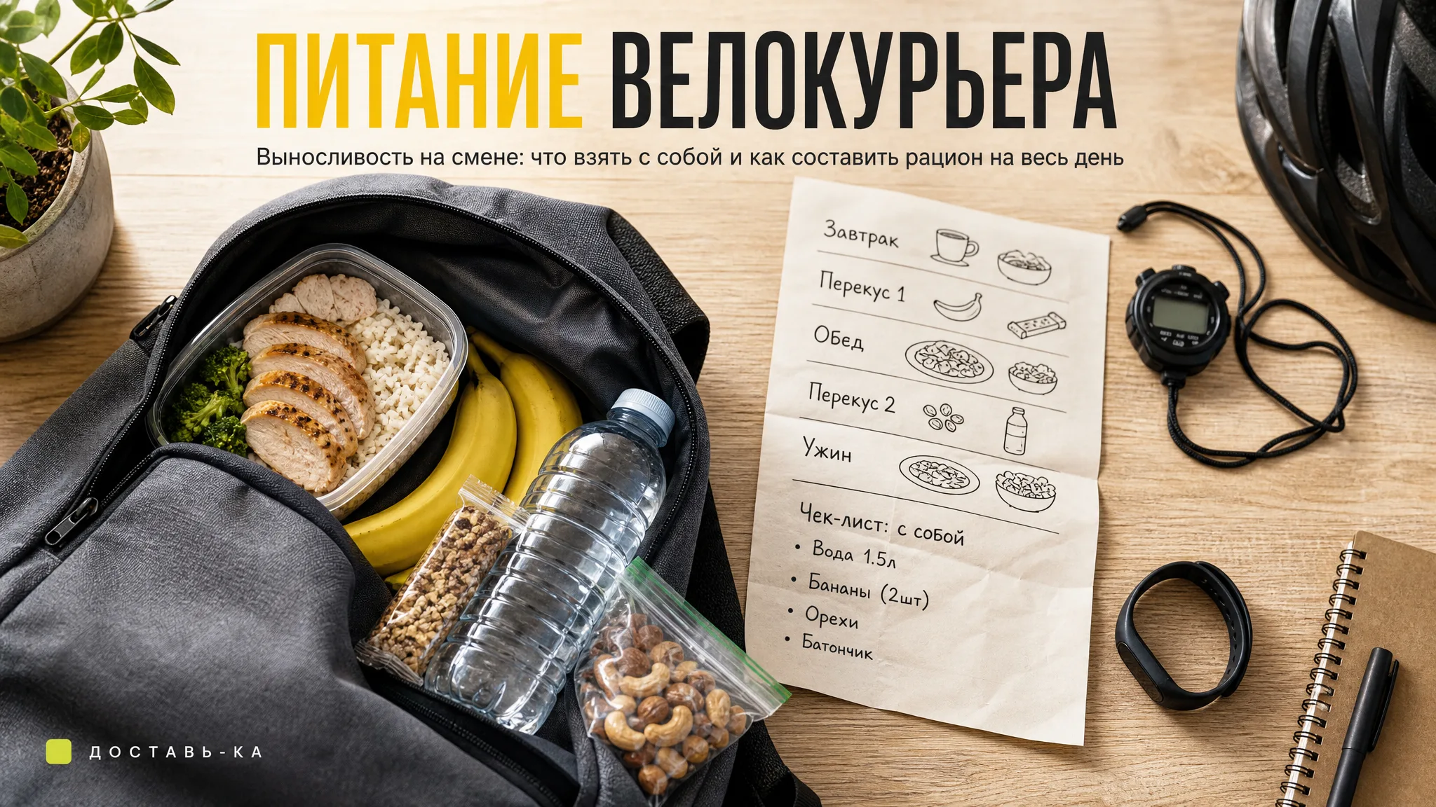 Питание велокурьера на смене: энергия и выносливость в 2026 году