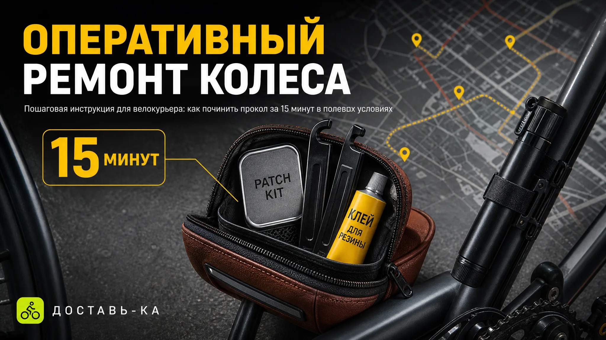 Ремонт прокола велокурьером: пошаговая инструкция в 2026 году