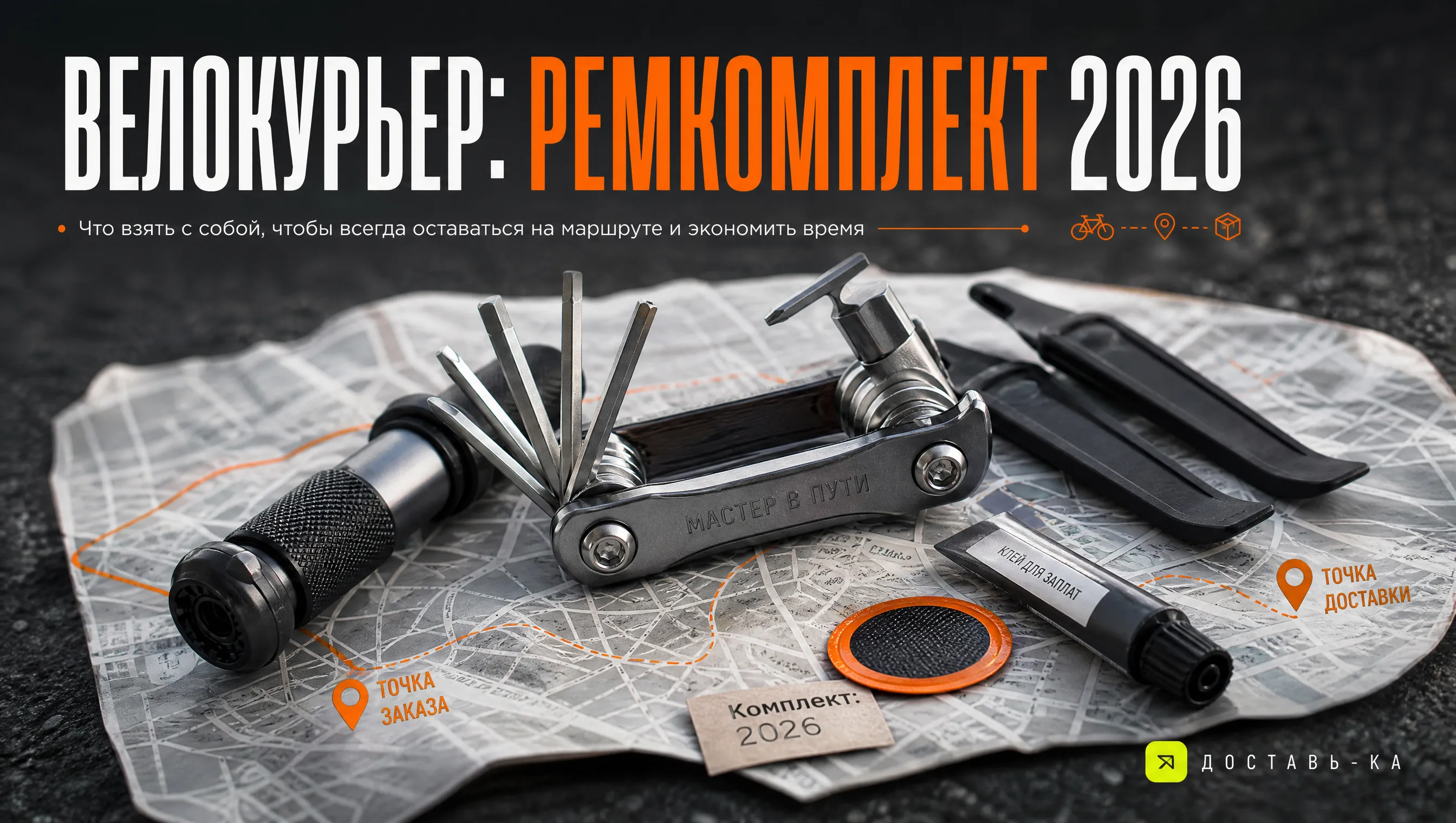Велокурьер: инструменты для ремонта велосипеда в дороге в 2026 году