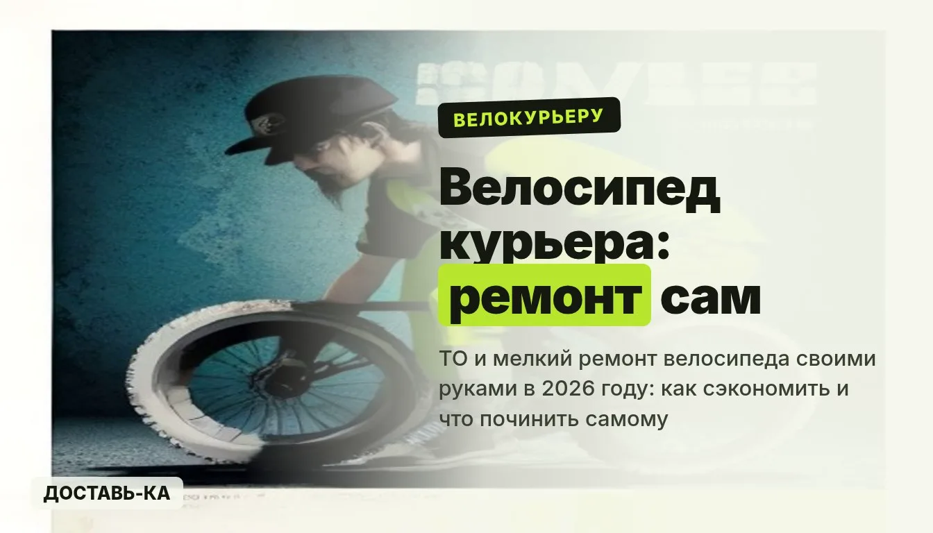 Ремонт велосипеда курьера самому: ТО и мелкий ремонт в 2026 году
