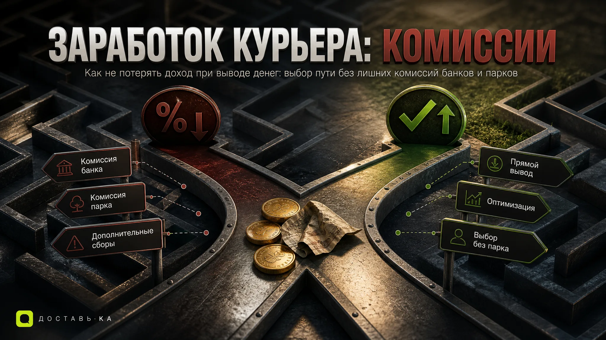 Комиссия за вывод денег курьер: как не потерять заработок в 2026 году