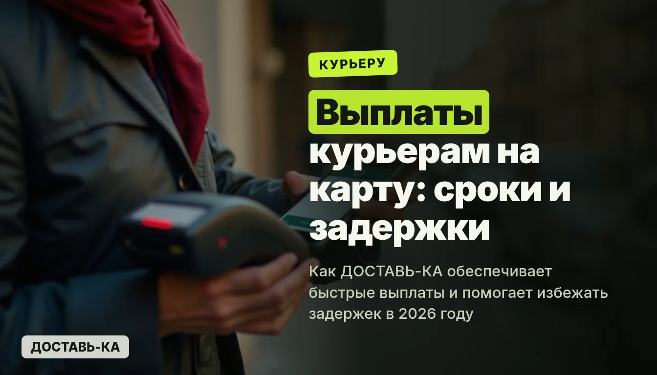 Выплаты на банковскую карту курьера: сроки и возможные задержки в 2026