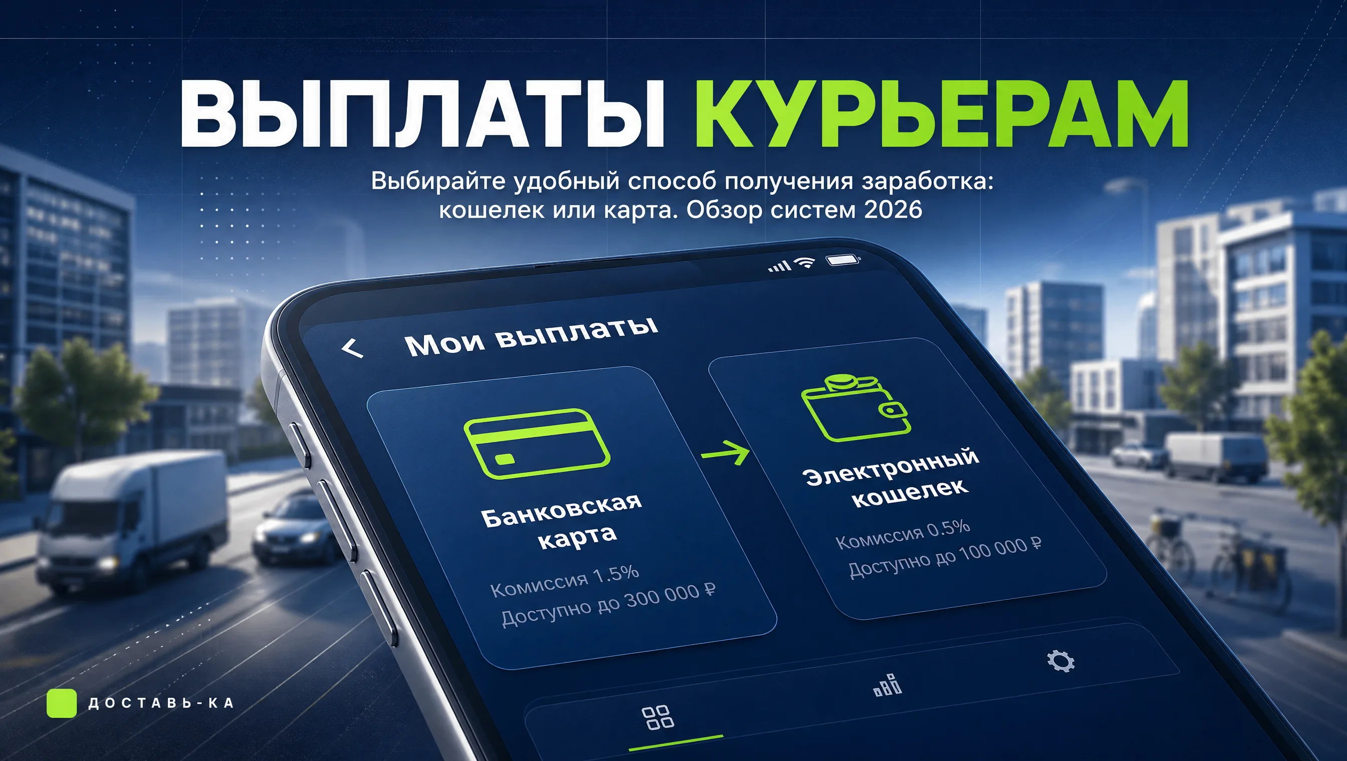 Выплаты от парка на электронный кошелек курьера в 2026 году