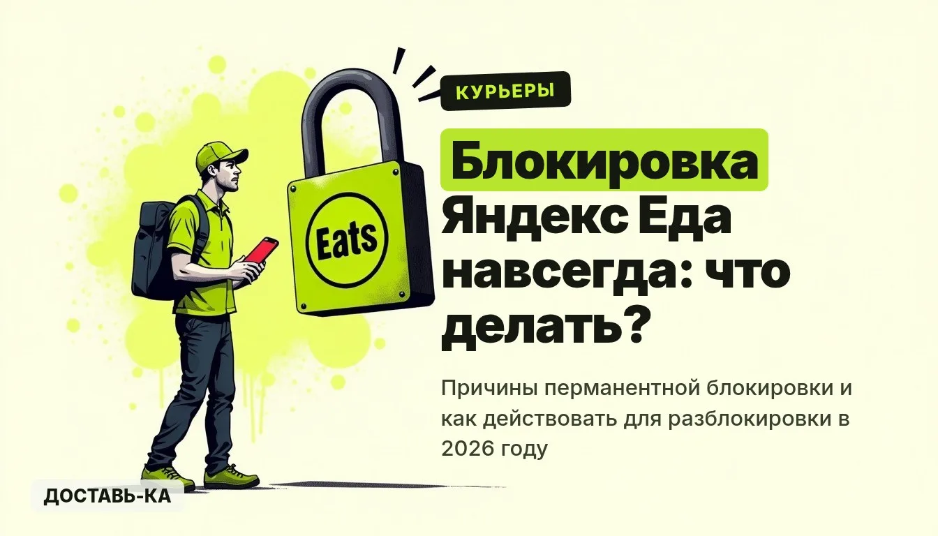 Блокировка в Яндекс Еде навсегда: причины и шансы на разблокировку в 2026 году