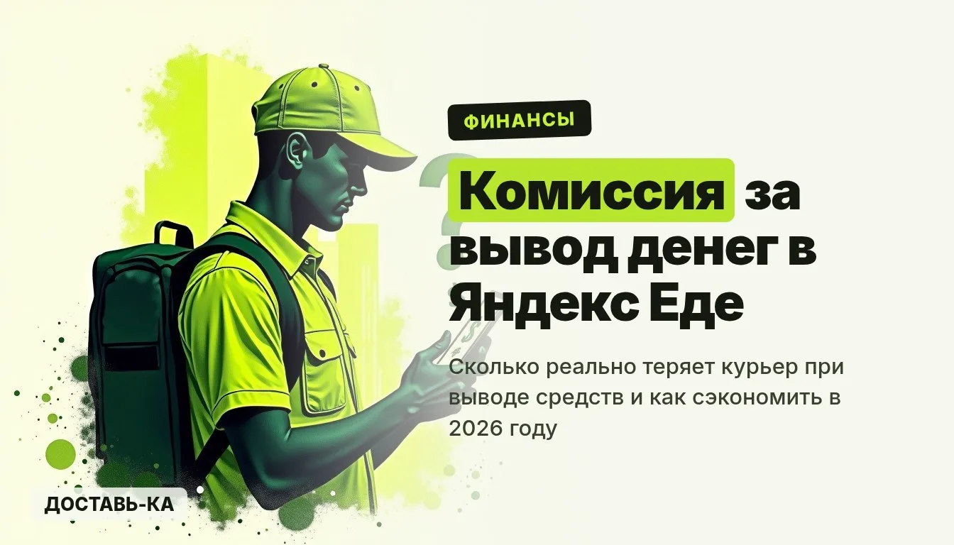 Комиссия за вывод денег в Яндекс Еде: сколько теряет курьер в 2026 году