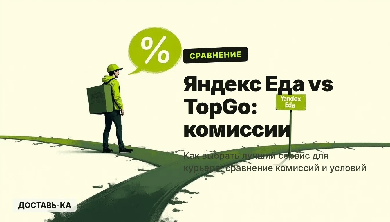 Яндекс Еда vs TopGo: сравнение комиссий для курьеров в 2026 году