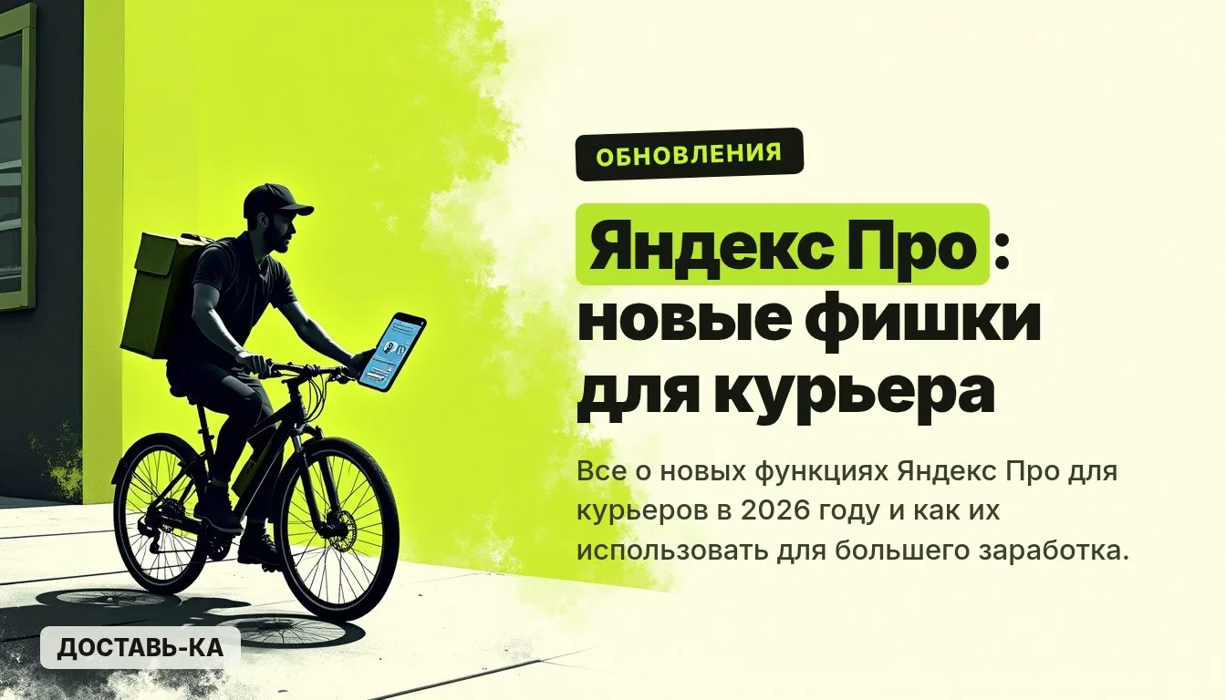 Яндекс Про: новые функции для курьеров в 2026 году и как их использовать