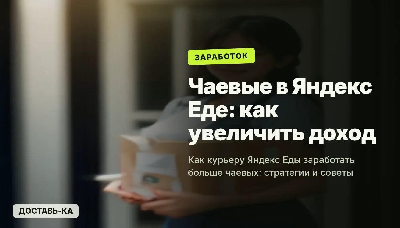 Как увеличить чаевые в Яндекс Еде в 2026 году: секреты дохода