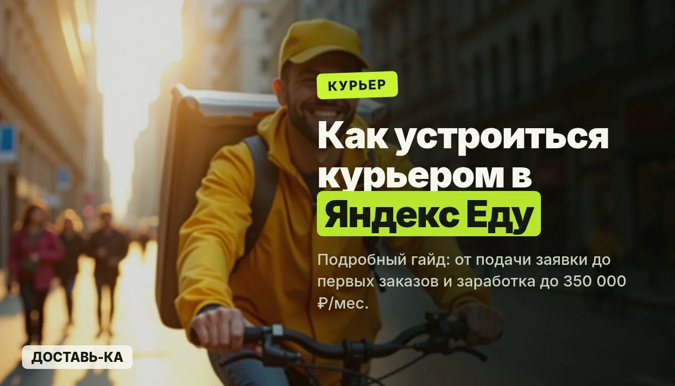 Как стать курьером Яндекс Еды в 2026 году: инструкция для новичков
